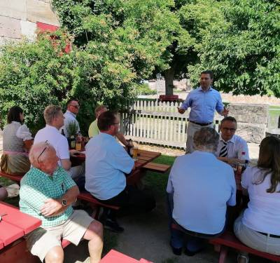 Matthias Diel (Landrat) informiert ber die Entwicklung und Frderung im Bereich Tourismus