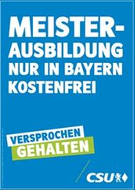Meisterausbildung nur in bayern kostenfrei